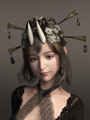 She Hair for Genesis 8 and 8.1 Female-《创世纪》第8章和第81章女性的头发
