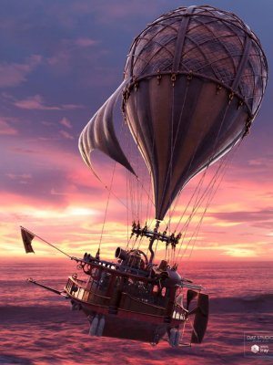 Steampunk Hot Air Balloon-蒸汽朋克热气球