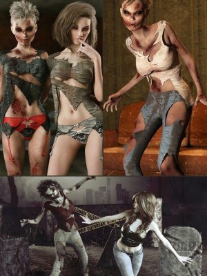 Zombie Bundle for Genesis 3 Female (s)-《创世纪3》女性版僵尸包