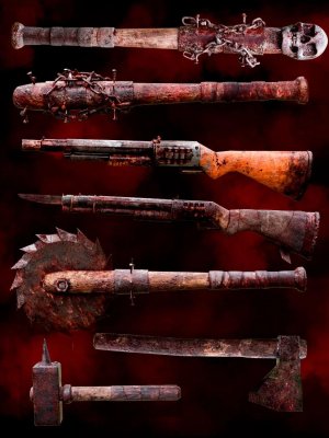 Zombie Weapons Set-僵尸武器套装