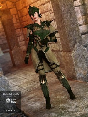 Elven Knight Armor for Genesis 3 Female(s)-Elven Knight Armor为Genesis 3女性（S）
