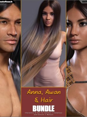 Anna HD and Awan HD plus Sleeky Hair Bundle-Anna HD和AWAN HD加上时尚的发束