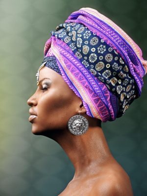 African Headwear for Genesis 3 Female(s)-创世纪3女性的非洲头饰