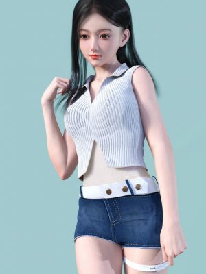 Difa Character and dForce Difa Outfit for Genesis 8 Female(s) 东方亚洲-Ida Character and Diface Difa odfit用于创世纪8女性（S）东方亚洲