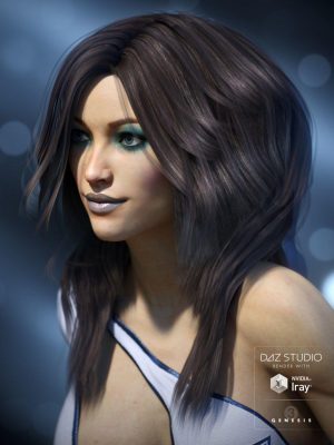 Kara Hair for Genesis 3 Female(s)-Genesis 3女性的卡拉头发
