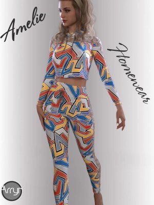 dForce Amelie Homewear for Genesis 8.1 Females-81女性