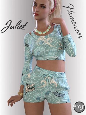 dForce Juliet Homewear for Genesis 8.1 Females-81女性家居服