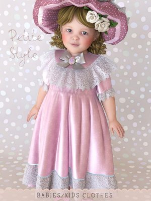 dForce Petite Style Dolly Dress for Genesis 8 Females-创世纪8女性连衣裙