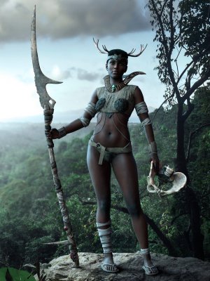 dForce Warrior Queen Outfit V2 for Genesis 8 and 8.1 Females-创世纪8和81女性的战士女王装备2