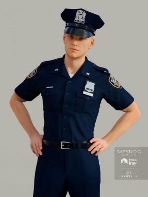 H&C Police Uniform for Genesis 3 Male(s)警察制服-H＆＃038; C警察制服Genesis 3雄性（S）警察制服