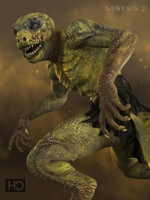 Reptilian 6 HD for Genesis 2 Male(s)-爬行动物6 HD用于创世纪2男性