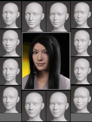 People of Earth: Faces of Asia Genesis 3 Female东方亚洲女性脸-地球人民：亚洲的面孔创世记3雌东方亚麻女性女性