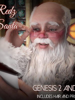 Redz Santa Claus for Genesis 3 and Genesis 2 Male圣诞老人-redz santa claus for genesis 3和genesis 2男性圣诞老人