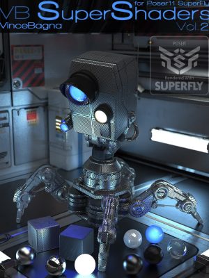 VB SuperShaders for Poser11 SuperFly Vol.2超级着色器-Poser11 SuperFly Vol.2将vb超散