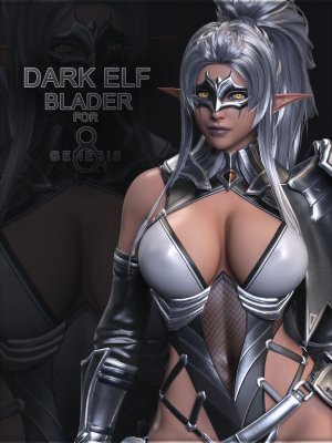 Dark Elf Blader for Genesis 8 and 8.1 Female-创世纪8和81女性的黑暗精灵刀锋