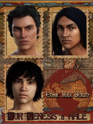 EJ Ethnic Male Beauty for Genesis 8 Male-民族男性美容为创世纪8男性