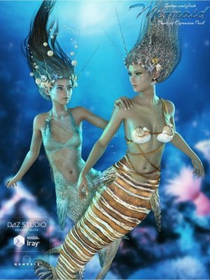 Laguna-Mermaid Fantasy Pack for Genesis 3 Female(s)-拉古纳美人鱼幻想包为创世纪3女性（）