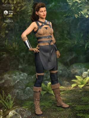 Rebel Rogue Outfit for Genesis 8 Female(s)-《创世纪8》女性的反叛流氓装备