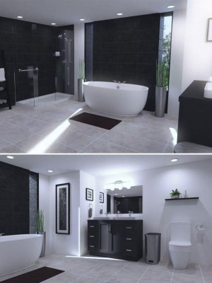 Sophisticated Tile Bathroom-精致的瓷砖浴室