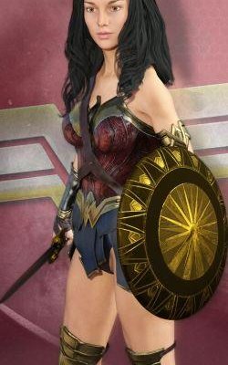 Wonderwoman for G3F and Poser-3和的神奇女侠