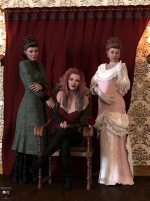 Noble Poses and Props for Genesis 3 Female and Genevieve 7高贵的姿势和道具-Genesis 3女性和Genevieve 7高贵的姿势和道具的高尚姿势和道具