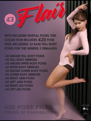 i13 Flair Pose Collection for the Genesis 3 Female(s)-i13 Flair姿势收集为创世纪3女性