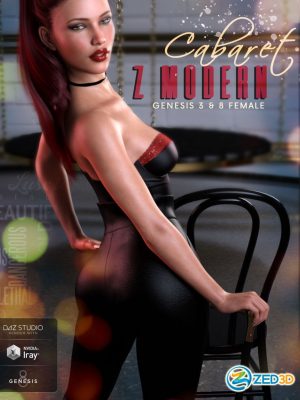 Z Modern Cabaret – Props and Poses for Genesis 3 and 8 Female-Z现代歌舞表演 –  Genesis 3和8女性的道具和姿势