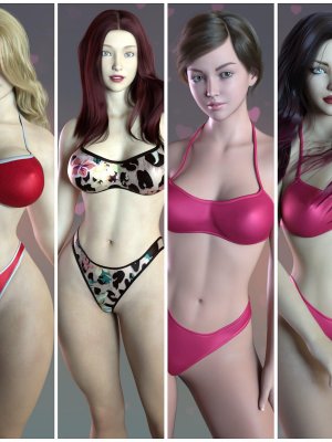 4 Curvy Body Character Morphs For Genesis 8 and 8.1F-创世纪8和81的4个弯曲身体角色变形
