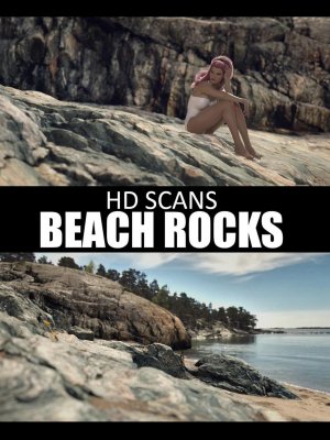 HD Scans Beach Rocks-高清扫描海滩岩石