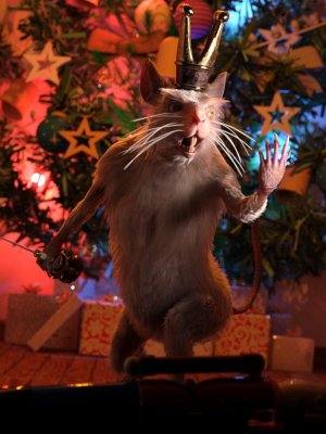 Nutcracker poses for Mouse King-胡桃夹子为鼠王摆姿势