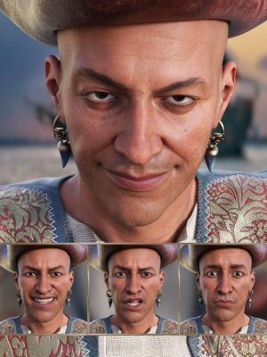 Pirate Life Expressions for Wolfgang 8.1 and Genesis 8.1 Male-沃尔夫冈81和创世纪81男性的海盗生活表达