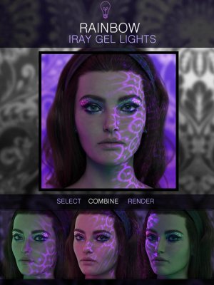 Rainbow Gel Portrait Lighting for Iray-彩虹凝胶肖像照明为