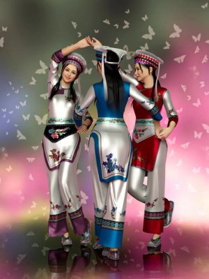 dForce Bai Outfit for Genesis 8 and 8.1 Females-创世记8和81女性的装备