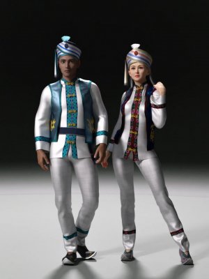 dForce Bai Outfit for Genesis 8 and 8.1 Male-创世记8和81男性的装备