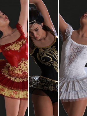 dForce Clara Ballerina Outfit Textures-芭蕾舞服装纹理
