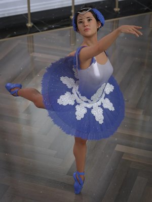 dForce Clara Ballerina Outfit for Genesis 8 and 8.1 Females-为创世纪8和81女性设计的服装