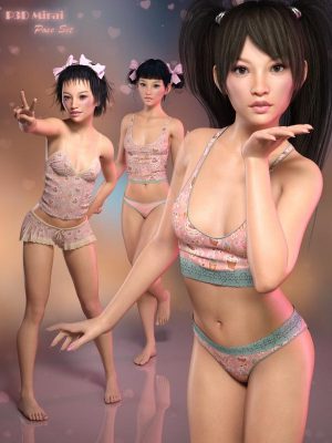 P3D Mirai Poses for Genesis 8 Female(s)-P3D Mirai为Genesis 8女性姿势