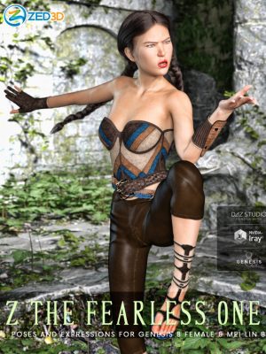 Z The Fearless One – Poses and Expressions for Mei Lin 8 and Genesis 8 Female-z为梅林8和创世纪8女性的无所畏惧的姿势和表达