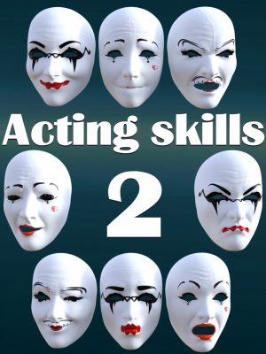 Acting skills 2 for Genesis 8 Female(s)-代理技能2用于创世纪8女性