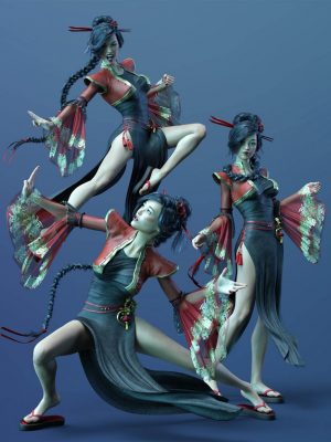 Poses and Expressions for Fan Ling and Genesis 8 Female 姿势和表情-粉丝和创世纪8的姿势和表达8雌性和表情