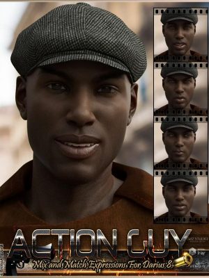 Action Guy Mix and Match Expressions for Darius 8 And Genesis 8 Male(s)混合和匹配表情-行动家伙混合和匹配Darius 8和Genesis 8雄性的表达式