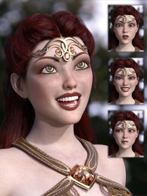 Celinette Expressions and Smile Morphs for Genesis 3 Female-Celinette表达和微笑变形的创世纪3女性