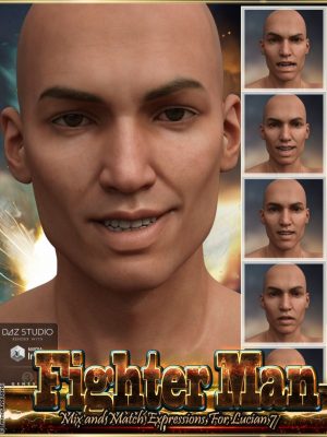 Fighter Man Mix and Match Expressions for Lucian 7 and Genesis 3 Male(s)-战斗机混合和求求露天7和创世纪的表达式3男性