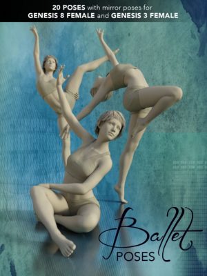 Ballet Poses for Genesis 3 and 8 Female(s)-芭蕾姿势为创世纪3和8女性