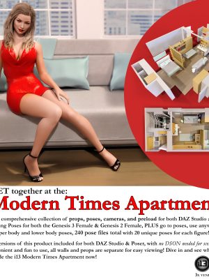 i13 Modern Times Apartment and Poses现代时代的公寓和姿势-I13现代公寓和姿势现代时尚的公园和姿势