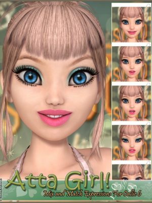 Atta Girl Mix And Match Expressions for Callie 6 表情-Atta Girl混合和匹配Callie 6表情的表达式