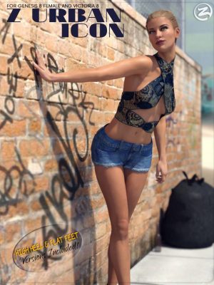 Z Urban Icon – Poses for Genesis 8 Female and Victoria 8城市图标-姿势-z城市图标 – 创世纪8女性和维多利亚8城市图片 – 姿势