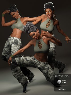 Capsces Hip Hop Poses and Expressions for Genesis 3 Female(s)-Capsces Hip Hop姿势和表达的创世纪3女性