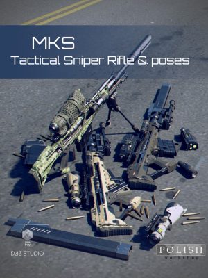 MKS Tactical Sniper Rifle and Poses战术狙击步枪和姿势-MKS战术狙击步枪和姿势艺术狙击步枪和姿势