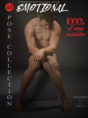 i13 Emotional Pose Collection for the Genesis 3 Male(s)-i13创世纪3男性的情感姿势收集